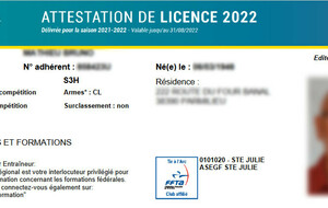 Je prends ma licence